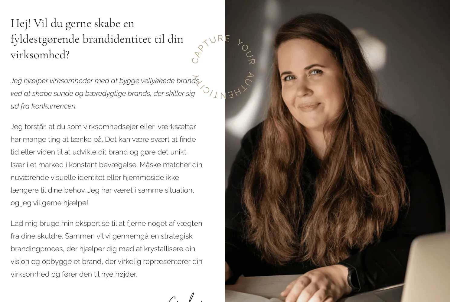 Digitaler prekės ženklo kūrimo paslaugų aprašymai, pažadant pagalbą kurti sėkmingus ir tvarius prekės ženklus